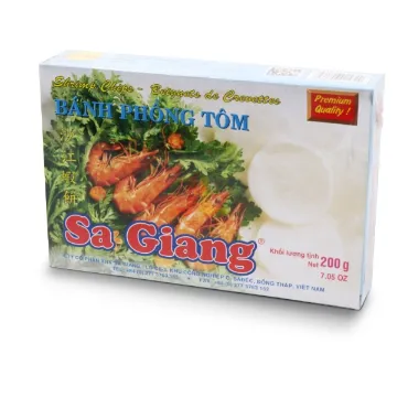 Banh Phong Tom Sa Giang 200g - Krevetové Chipsy ke Smažení