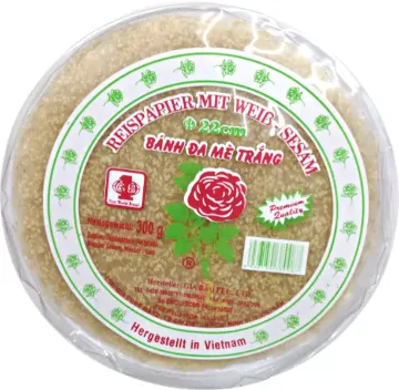 Banh da me trang 400g - Rýžová Placka S Sezamem