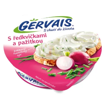 Gervais 80g S Redkvičkami a Pažitkou