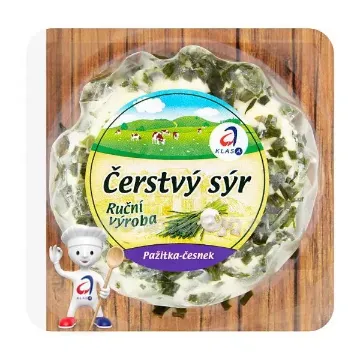 Čerstvý Sýr 100g Pažitka Česnek - Kromilk