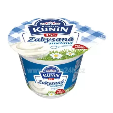 Kunín Smetana 190g Zakysaná 15%