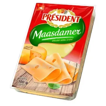 Président Sýr Plátky 100g Maasdamer
