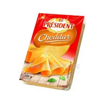 Président Sýr Plátky 100g Cheddar