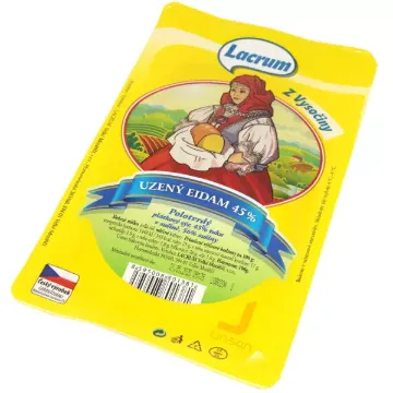 Lacrum Sýr Plátky 100g Eidam 45% Uzený
