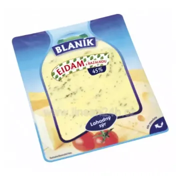 Blaník 100g Eidam S Bazalkou 45% Plátky