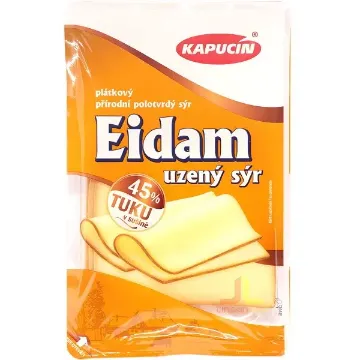 Kapucin Sýr 100g Eidam Uzený 45% Plátky