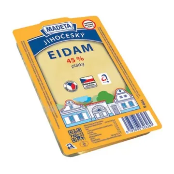 Madeta Sýr Plátky 100g Eidam 45%