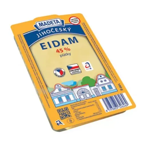 Madeta Sýr Plátky 100g Eidam 45%
