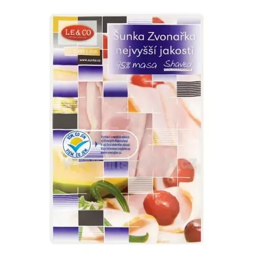 LECO Šunka 100g Zvonařska Shaved 95% Masa