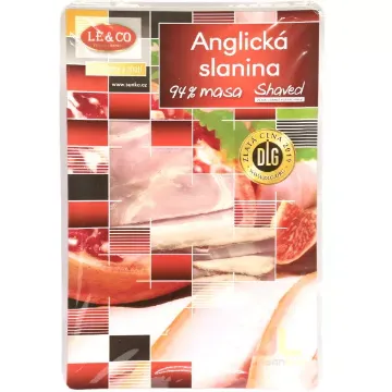 LECO Šunka 100g Anglická Slanina Shaved