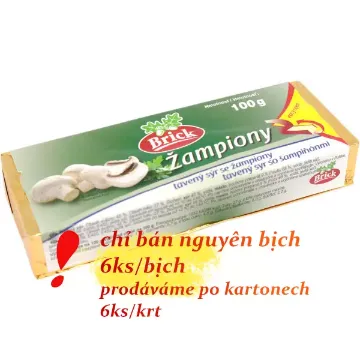 BRICK Tavený Sýr Bloček 1*6*100g Žampiony