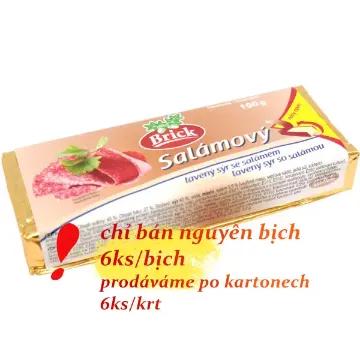BRICK Tavený Sýr Bloček 1*6*100g Salámový