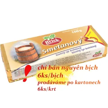 BRICK Tavený Sýr Bloček 1*6*100g Smetanový