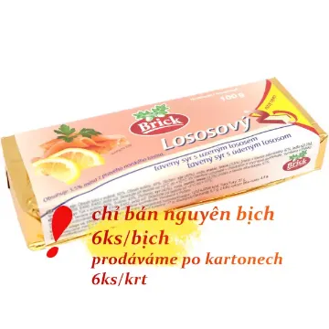 BRICK Tavený Sýr Bloček 1*6*100g Lososový