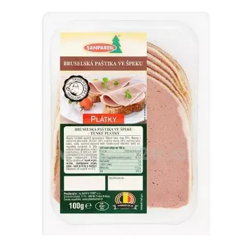 Sanpareil Bruselská Paštika 100g ve Špeku Plátky