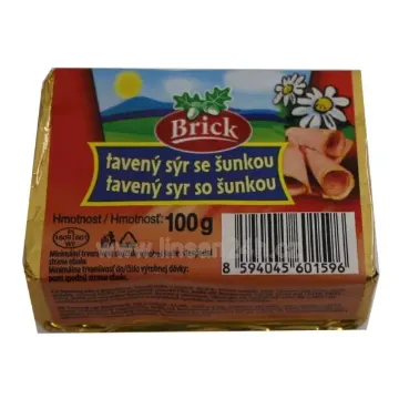 Brick KostkaTavený Sýr 100g Se Šunkou  5*10ks