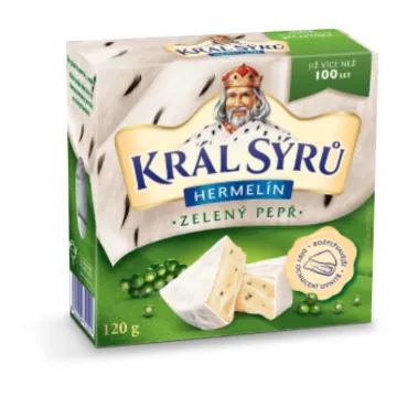 Král Sýru 120g Hermelín s Pepřem