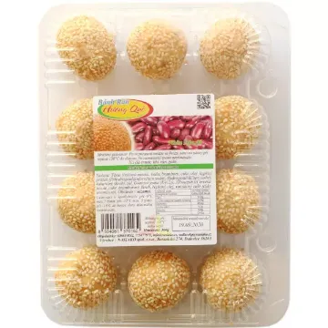 HuongQue Kuličky Sezamové 360g Červená Sója (Bánh Rán ĐậuĐỏ)