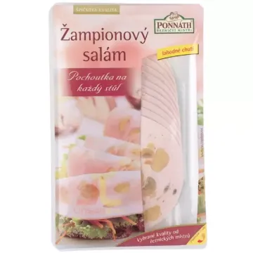 PONNATH Žampionový Salám Krájený 100g