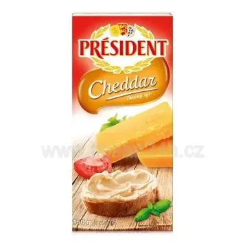 Président 150g Tavený sýr se sýrem Čedar
