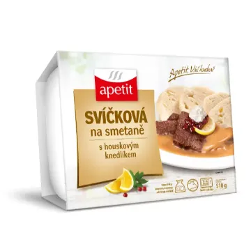 Apetit 510g Svíčková na smetaně, houskový knedlík
