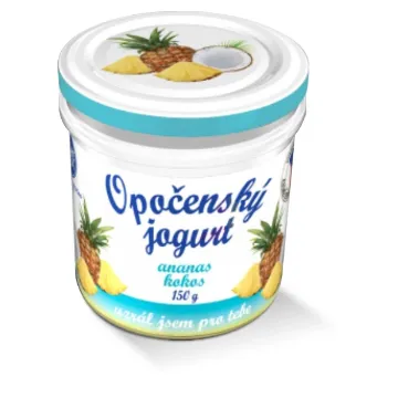 Bohemilk Opočenský Jogurt 150g Ananas-  Kokos