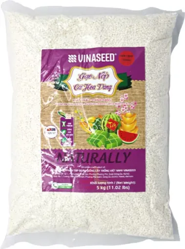 Rýže lepkává - Gao Nep Hoa Vang 5kg Hat Tron Vinaseed
