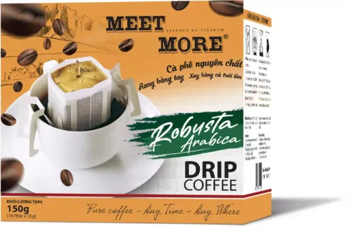 Meet More 150g 10ks Drip Coffee - Robusta Arabica