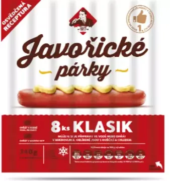 Kostelec Javořické párky 340g