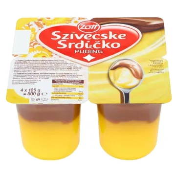Zott Srdíčko Puding 4*125g Vanilka