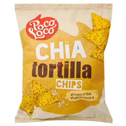 TORTILLA CHIPS PocoLoco 125g Chia