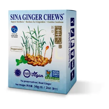Sina Ginger Candy 56g Peppermint (12b * 20ks) Keo Gung