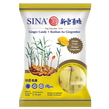 Sina Ginger Candy 125g Mango - Keo Gung