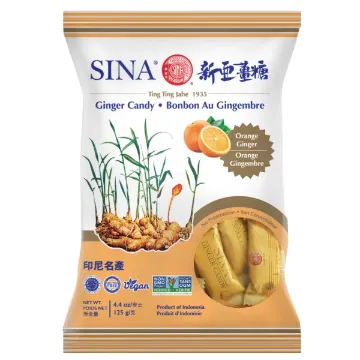 Sina Ginger Candy 125g Orange - Keo Gung