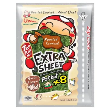 Tao Kae Noi 12,8g Roasted Seaweed Extra Sheet Garlic