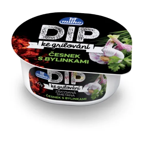 Milko DIP Česnek s bylinkami 140g