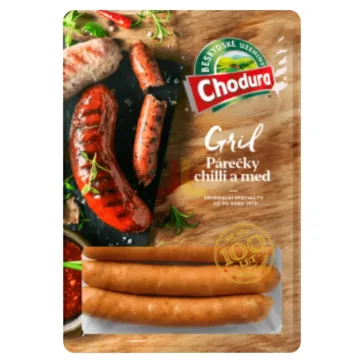 Chodura 270g Gril Párečky chilli a med
