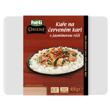 HELI 400g Thajské kuře na červeném kari, jasmínová rýže