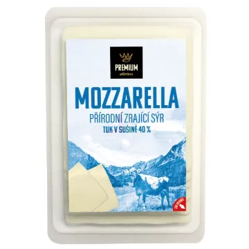 Premium Sýr 100g Mozzarella 40% Plátky