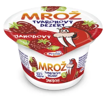 Mrož 90g Tvarohový Dezert Jahodový