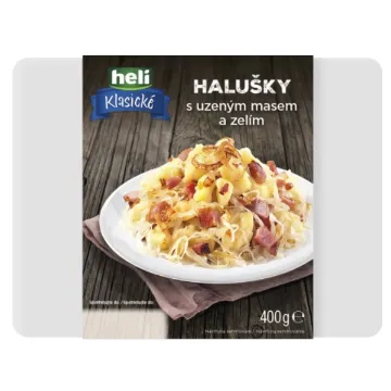 HELI 400g  Halušky s uzeným masem a zelím
