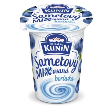KUNÍN  jogurt 150g Borůvka Sametový